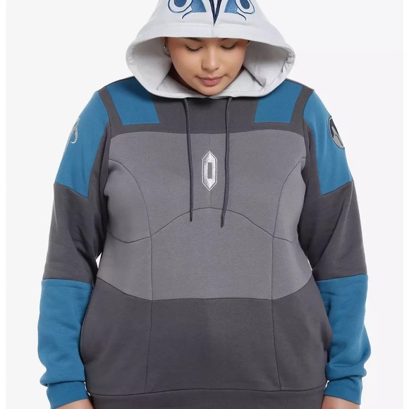 Her Universe Star Wars Bo-Katan Armor Hoodie Plus Size - Picture 13 of 13